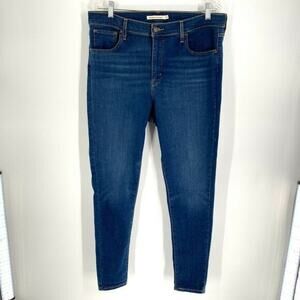 Levis 720 High Rise Super‎ Skinny Jeans Denim Blue 32
